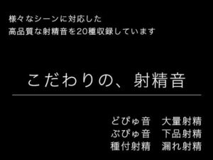 【神素材】リアルすぎる射精音で作品を激変!【同人/成人向け】