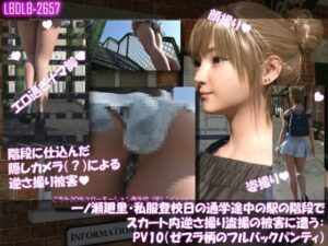 一ノ瀬廻里の盗撮被害!ゼブラ柄フルバックがヤバい!【Libido-Labo】