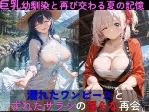 【ずれたサラシ】巨乳幼馴染との夏の再会！高天原AIの神エロ作品！