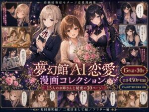 AI漫画コレクション：夢幻館＊可愛すぎる女の子たちに癒やされる！