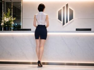 飼育された美人受付嬢の巨尻 レビュー！エロとストーリーが融合！