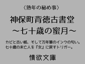 神保町背徳古書堂：70歳熟女と禁断の恋【ネタバレなし感想】