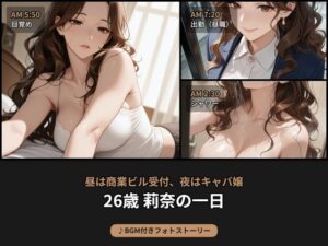 昼は商業ビル受付、夜はキャバ嬢――26歳 莉奈の日常【BGM付きフォトストーリー】 レビュー・感想【サンプルあり】