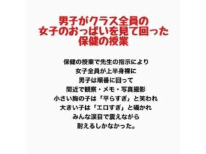 男子がクラス全員の女子のおっぱいを見て回った保健の授業の評価・感想｜辱め系同人誌レビュー【2026年】