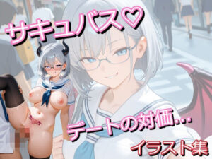 眼鏡っ娘サキュバスが学生時代モテなかった非モテ君のために学生服デートと対価にこってり搾精するイラスト集 レビュー