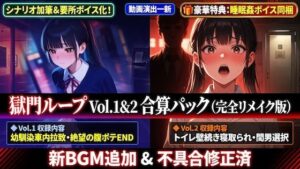 獄門ループ Vol.1＆2合算パック 〜車内拉致・トイレ壁越し・腹ボテ屈服バッドエンド〜【購入特典:ツンデレ看病＆睡眠姦ボイス付き】 レビュー