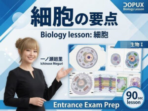 【▲20】一ノ瀬廻里 大学に進学し強豪予備校『DOPUX（ドピュックス』で生物I，IIを教える名物講師に！（Vol.002:細胞） レビュー