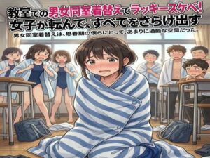 教室での男女同室着替えでラッキースケベ！女子が転んで、すべてをさらけ出すの評価・感想｜羞恥系同人誌レビュー【2026年】