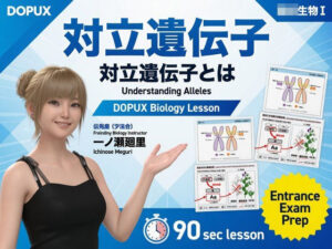 【▲20】一ノ瀬廻里 大学に進学し強豪予備校『DOPUX（ドピュックス』で生物I，IIを教える名物講師に！（Vol.011:対立遺伝子） レビュー
