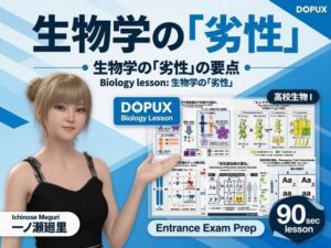 【▲20】一ノ瀬廻里 大学に進学し強豪予備校『DOPUX（ドピュックス』で生物I，IIを教える名物講師に！（Vol.013:劣性） レビュー
