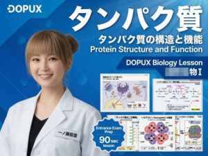 【▲20】一ノ瀬廻里 大学に進学し強豪予備校『DOPUX（ドピュックス』で生物I，IIを教える名物講師に！（Vol.017:タンパク質） レビュー