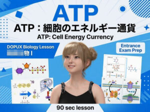 【▲20】一ノ瀬廻里 大学に進学し強豪予備校『DOPUX（ドピュックス』で生物I，IIを教える名物講師に！（Vol.019:ATP） レビュー