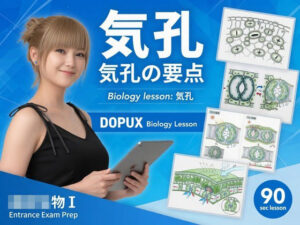 【▲20】一ノ瀬廻里 大学に進学し強豪予備校『DOPUX（ドピュックス』で生物I，IIを教える名物講師に！（Vol.026:気孔） レビュー