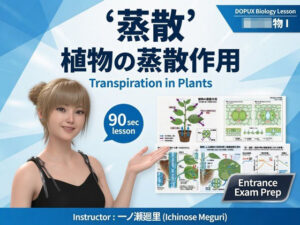 【▲20】一ノ瀬廻里 大学に進学し強豪予備校『DOPUX(ドピュックス』で生物I,IIを教える名物講師に!(Vol.027:蒸散) レビュー