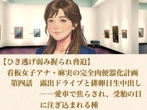 【ひき逃げ弱み握られ脅迫】看板女子アナ・麻実の完全肉便器化計画  第四話  露出ドライブと排卵日生中出し――愛車で焦らされ、受胎の日に注ぎ込まれる種 レビュー