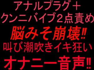 アナルプラグ＋クンニバイブ2点責めで脳みそ崩壊！！叫び潮吹きイキ狂いオナニー音声！！ レビュー・感想【サンプルあり】