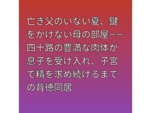 亡き父のいない夏、鍵をかけない母の部屋――四十路の豊満な肉体が息子を受け入れ、子宮で精を求め続けるまでの背徳同居 レビュー