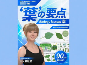 【▲20】一ノ瀬廻里 大学に進学し強豪予備校『DOPUX（ドピュックス』で生物I，IIを教える名物講師に！（Vol.032:葉） レビュー