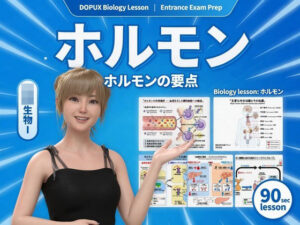 【▲20】一ノ瀬廻里 大学に進学し強豪予備校『DOPUX（ドピュックス』で生物I，IIを教える名物講師に！（Vol.038:ホルモン） レビュー